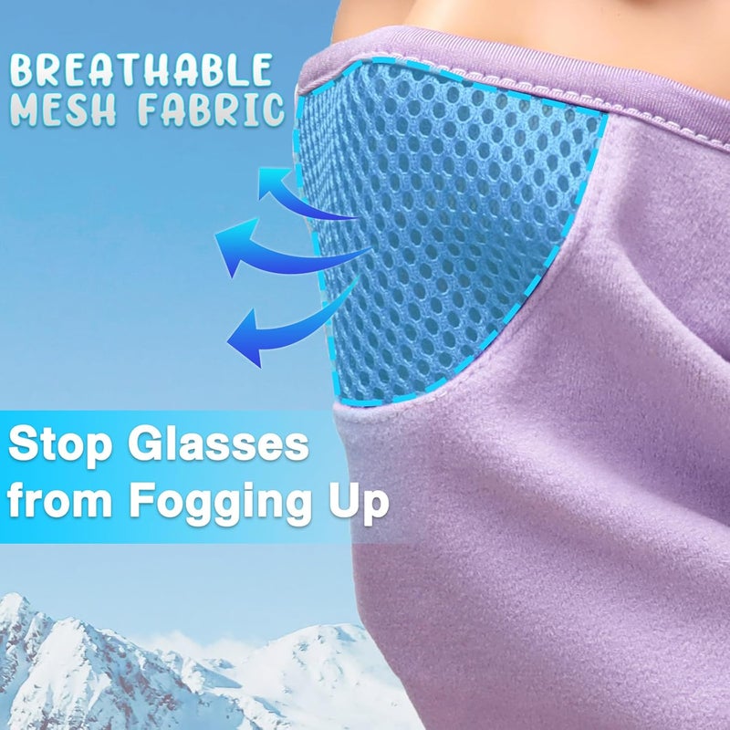 Outrip Breathable Kids Balaclava Ski Mask for Boys Girls - Windproof Fleece Winter Face Mask Cover for Cold Weather - Image 2